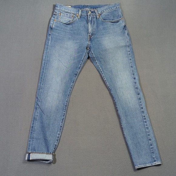 Levi's 512 Premium Selvedge Jeans Men's Slim Taper Fit fits 33x31 Medium Wash - Picture 1 of 9